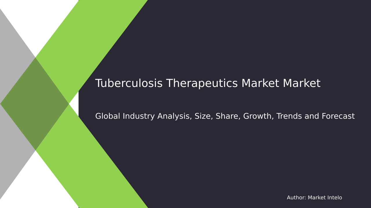 Tuberculosis Therapeutics Market Research Report 2033